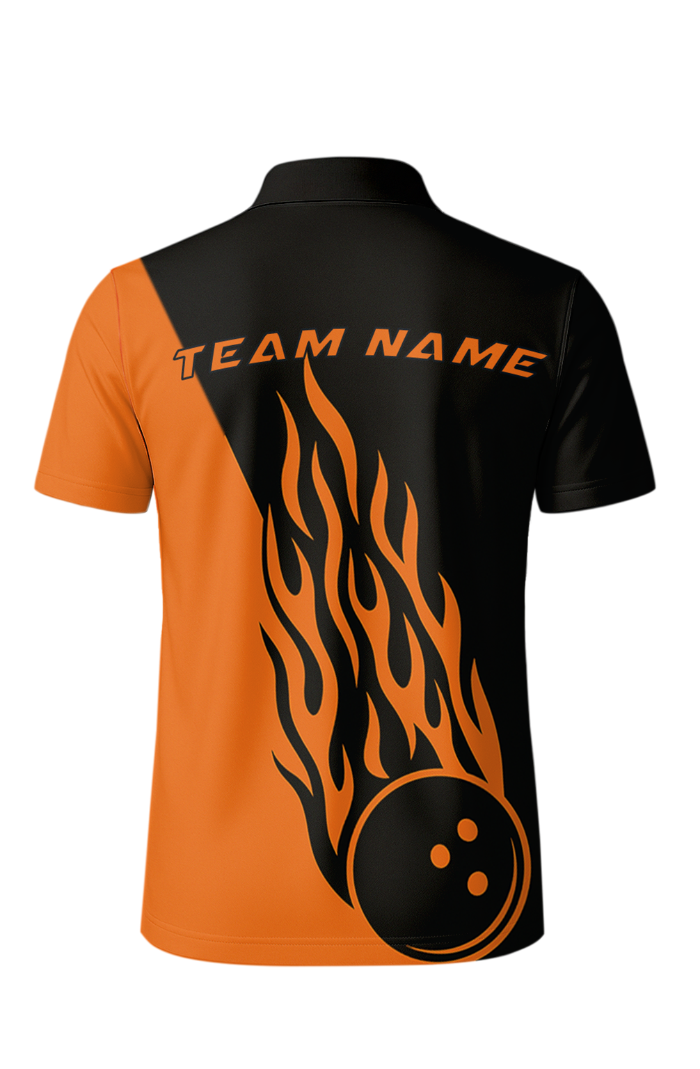 Fiery Flames Diagonal Split Bowling Jersey