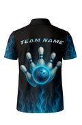 Intense Blue Flame Strike Bowling Jersey
