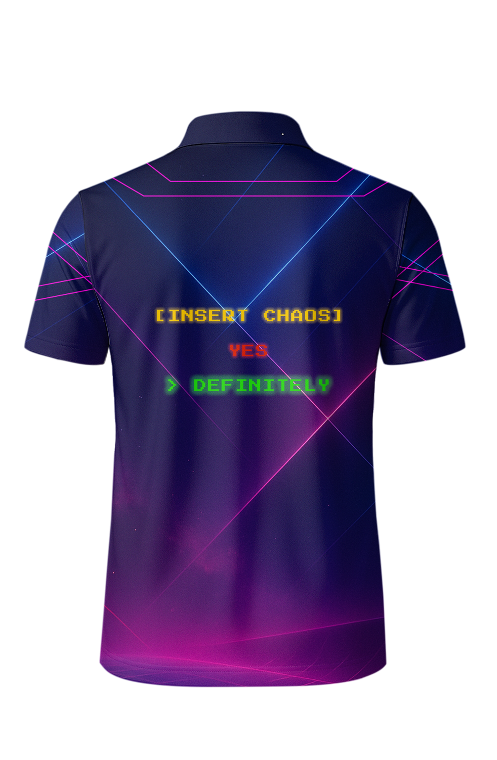 Futuristic Neon Grid Player Bowling Jersey