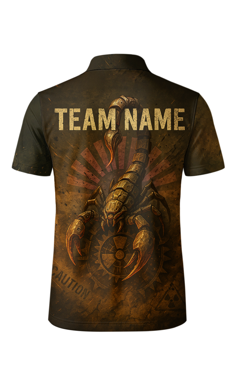 Steampunk Mechanical Scorpion Grunge Bowling Jersey
