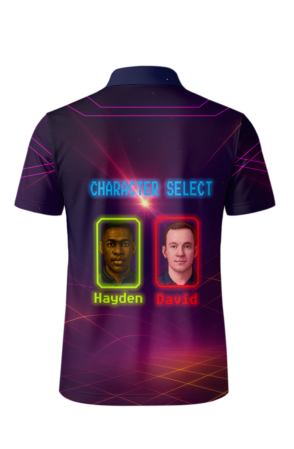 Exploding Neon Arcade Machine Bowling Jersey