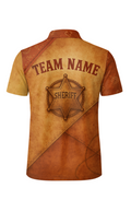 Rustic Vintage Western Sheriff Bowling Jersey