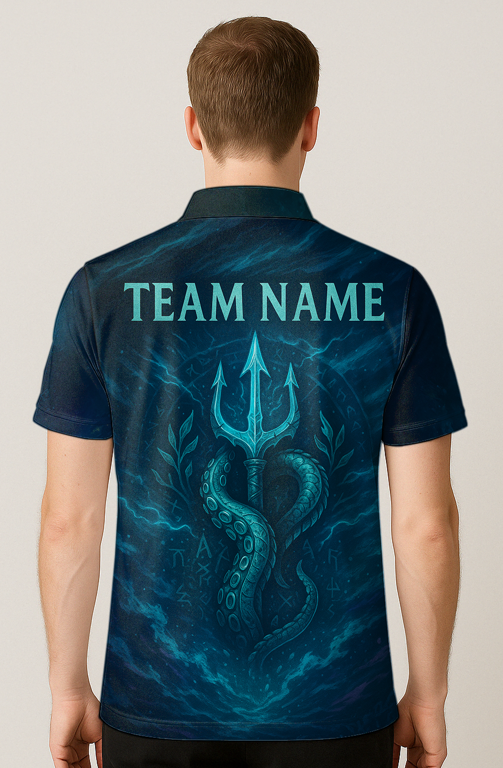 Mystical Abyssal Kraken Trident Bowling Jersey