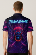 Neon Cyber Samurai Strike Bowling Jersey