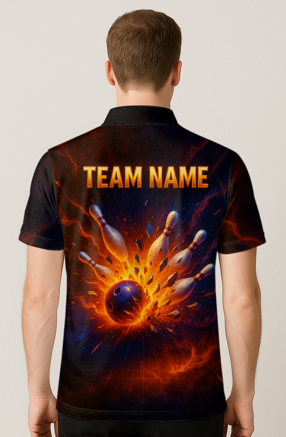Fiery Impact Explosion Power Bowling Jersey