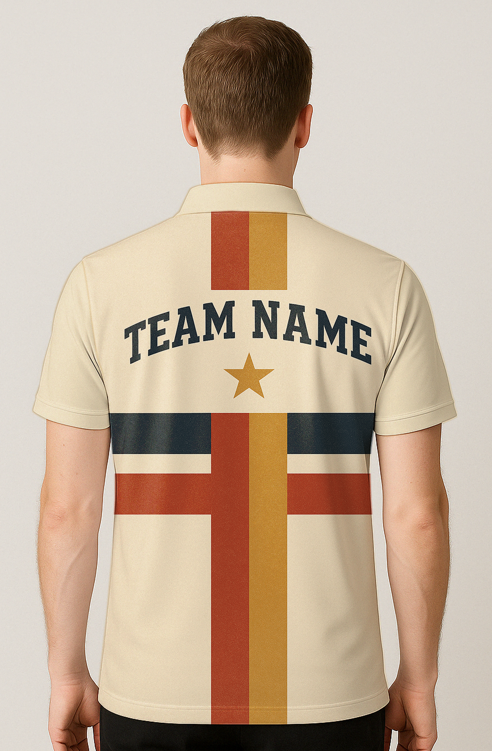 Vintage Americana Star Stripe Bowling Jersey