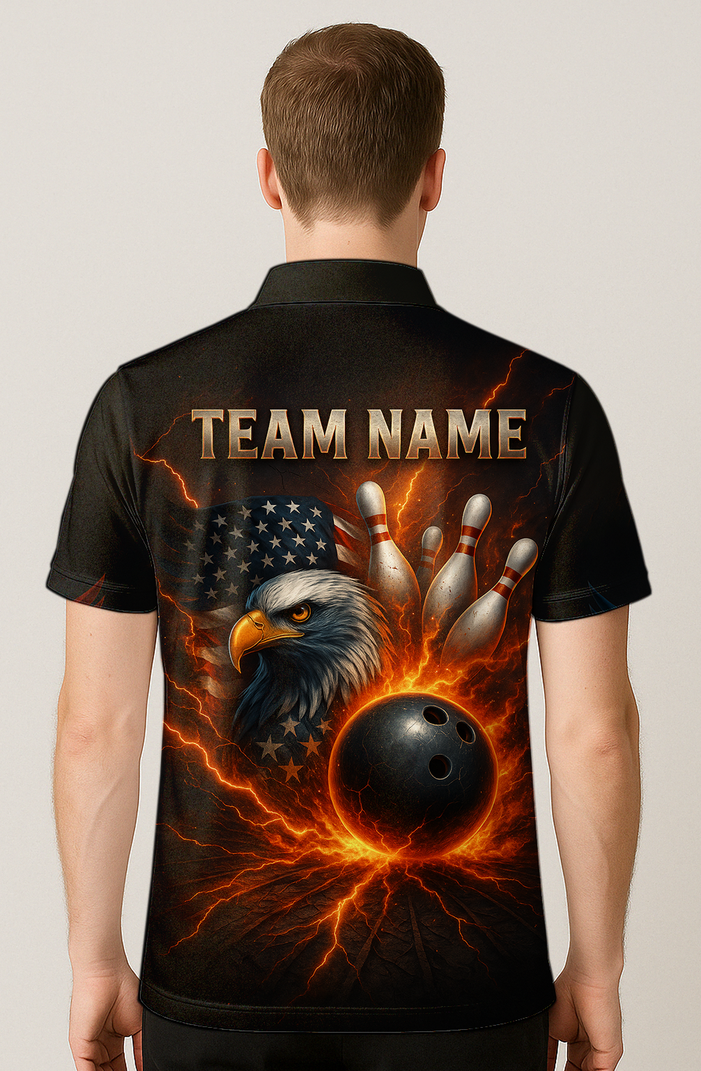 Majestic Eagle Patriotic Power Bowling Jersey