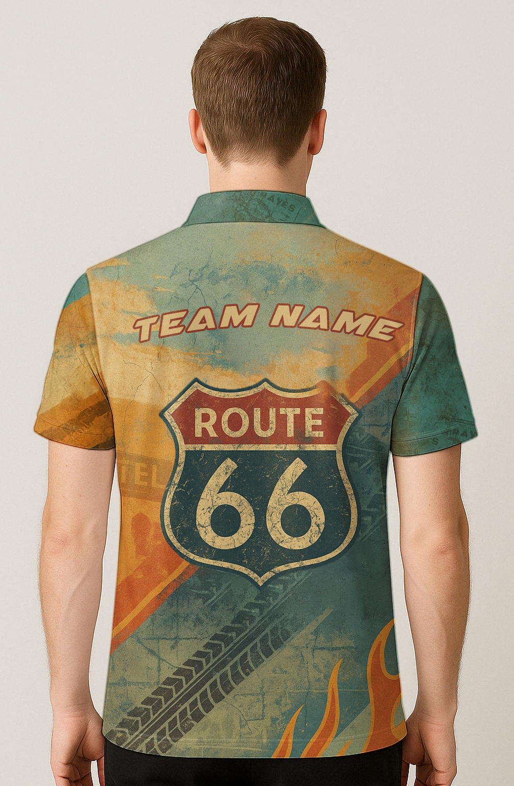 Route Sixty Six Vintage Road Bowling Jersey
