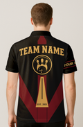 Geometric Color Panel Stripes Bowling Jersey