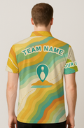 Vintage Contour Map Trail Bowling Jersey