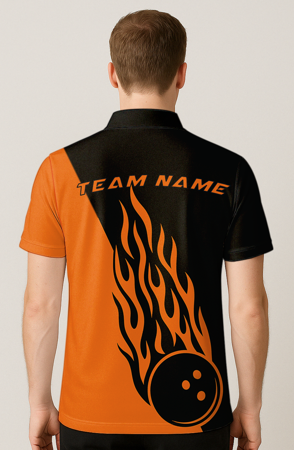 Fiery Flames Diagonal Split Bowling Jersey