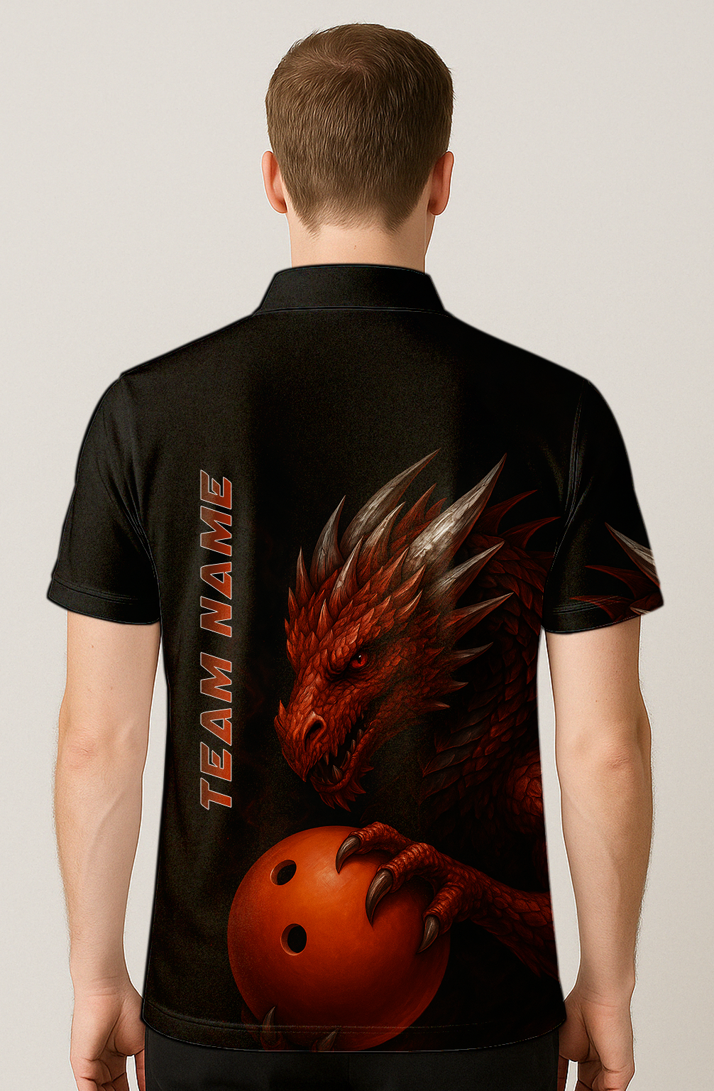 Mythic Dragon Holding Bowling Ball Bowling Jersey