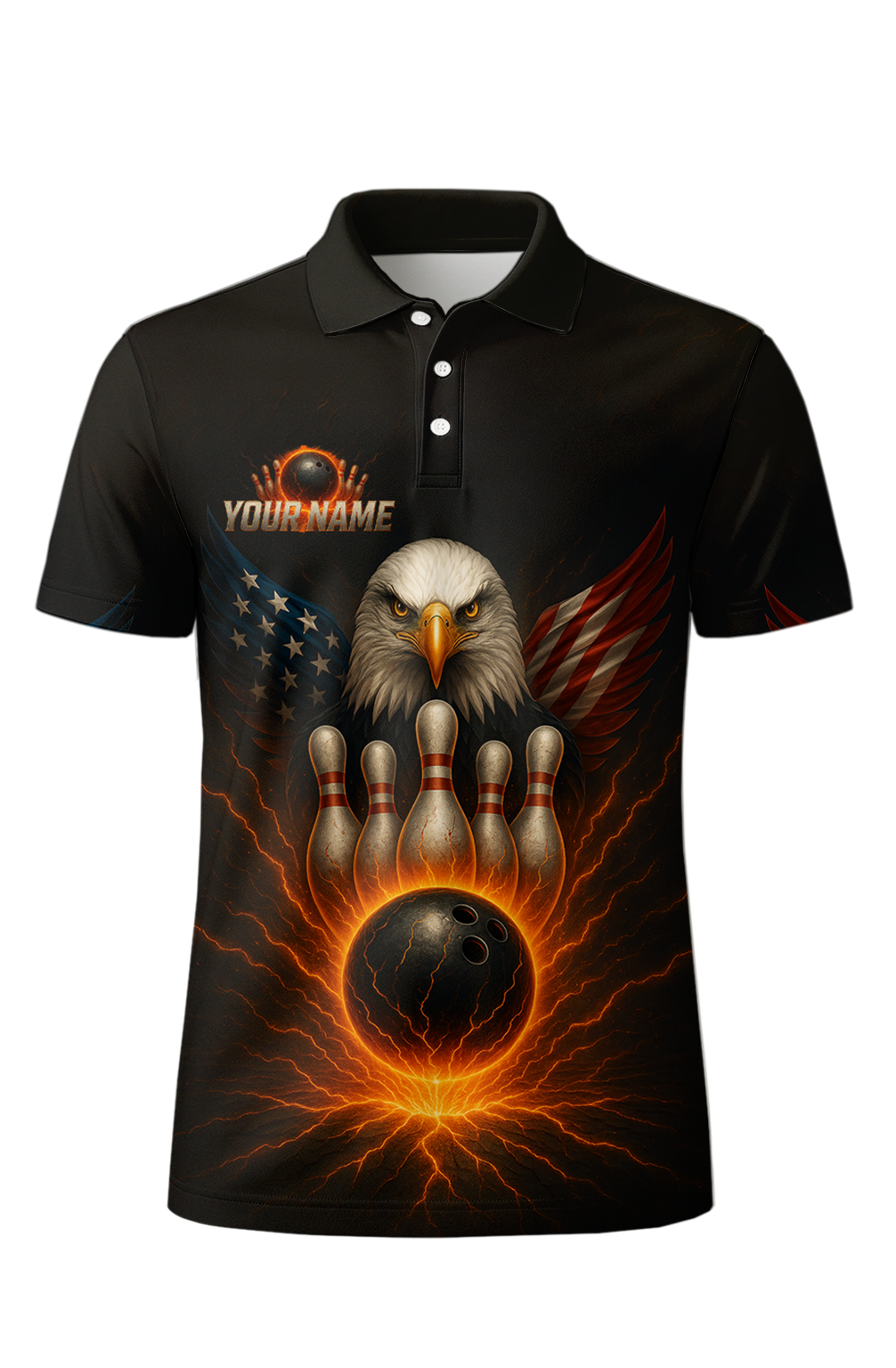 Majestic Eagle Patriotic Power Bowling Jersey