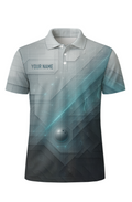 Futuristic Digital Grid Glow Bowling Jersey