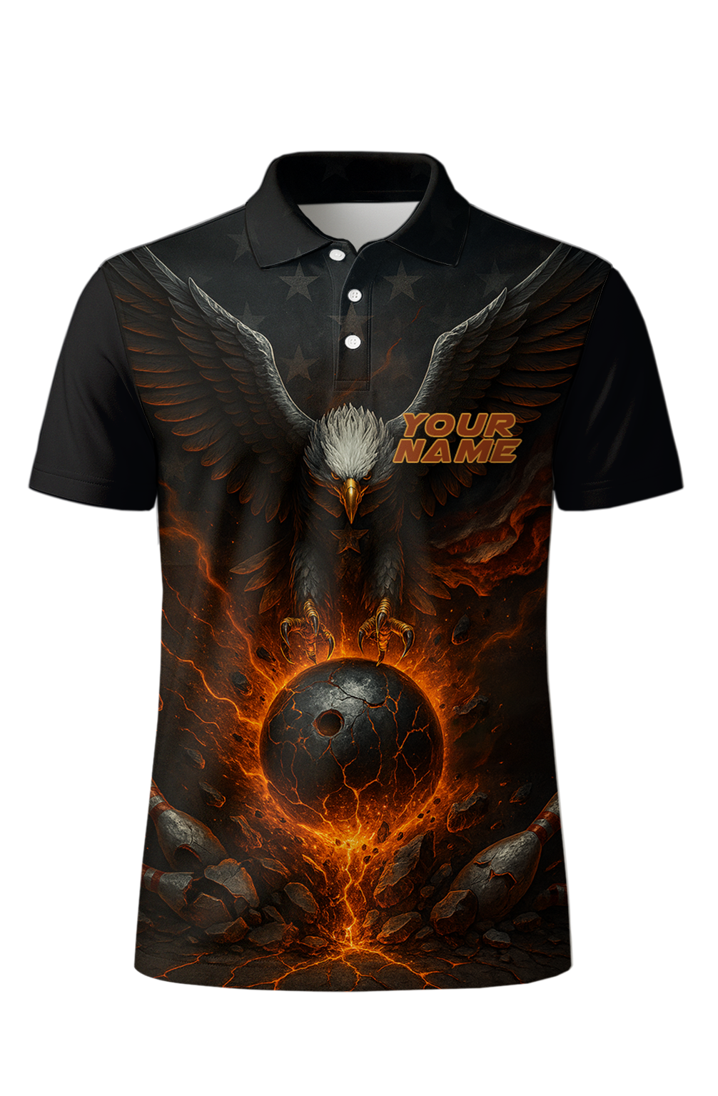 Majestic Eagle Fire Fury Bowling Jersey