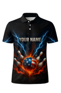 Patriotic Lightning Explosion Strike Bowling Jersey