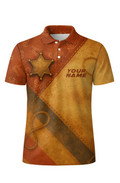 Rustic Vintage Western Sheriff Bowling Jersey