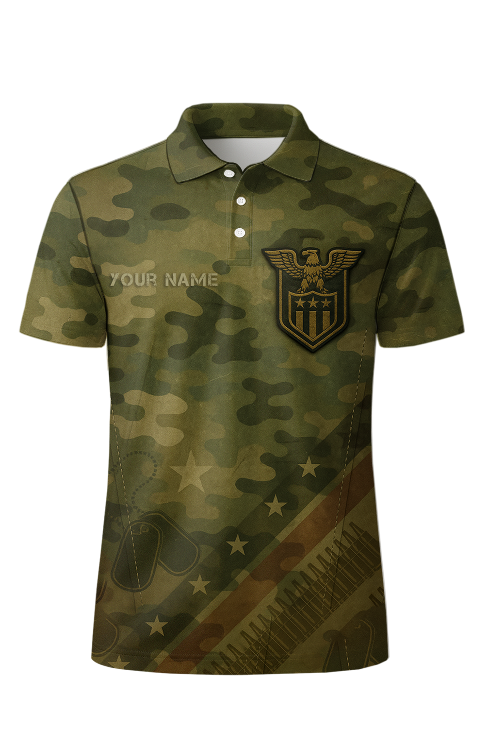 Military Camouflage Tactical Force Bowling Jersey