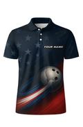 Stars Stripes Patriotic Eagle Bowling Jersey