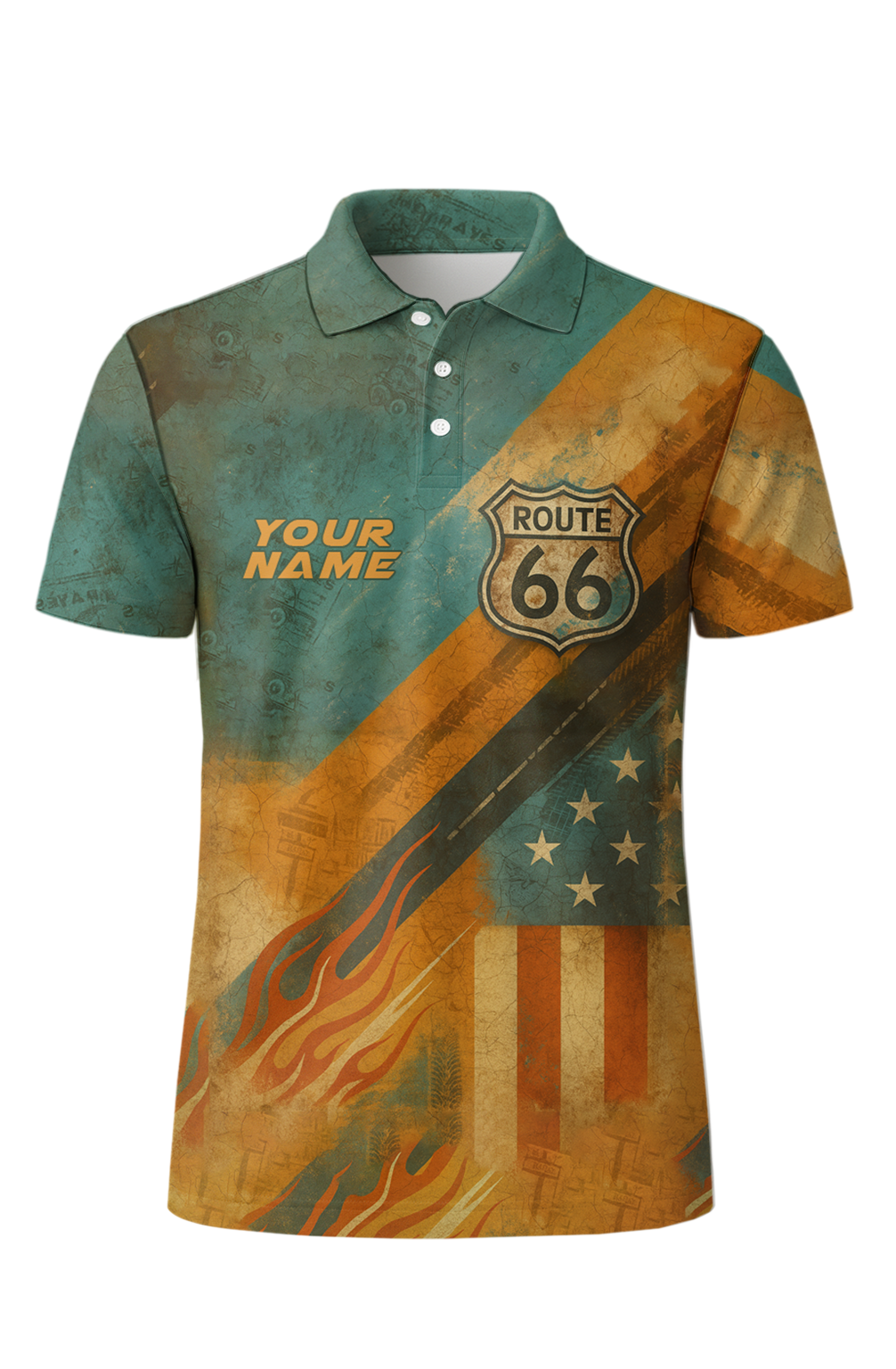 Route Sixty Six Vintage Road Bowling Jersey
