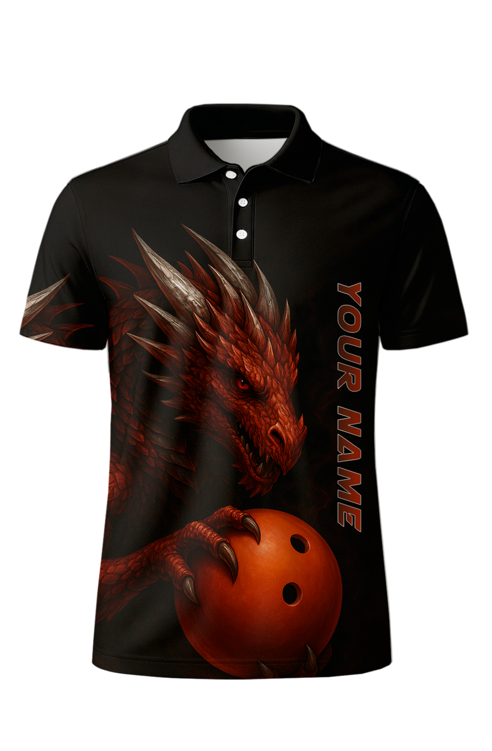 Mythic Dragon Holding Bowling Ball Bowling Jersey
