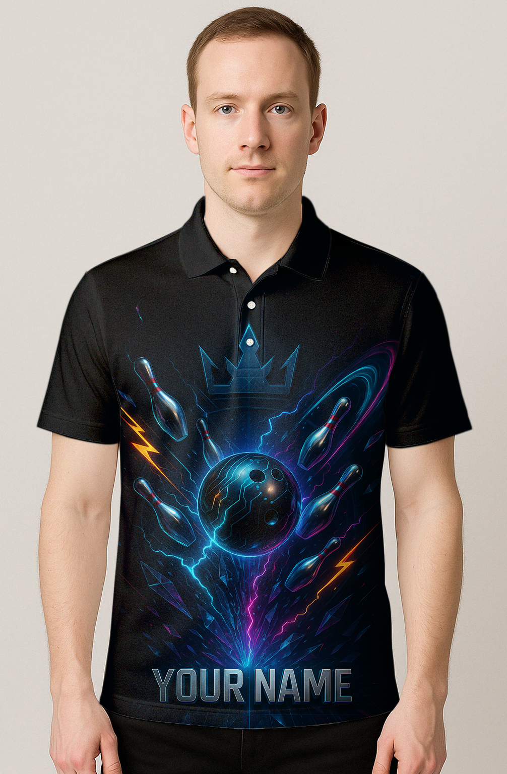 Cybernetic Crown Energy Surge Bowling Jersey