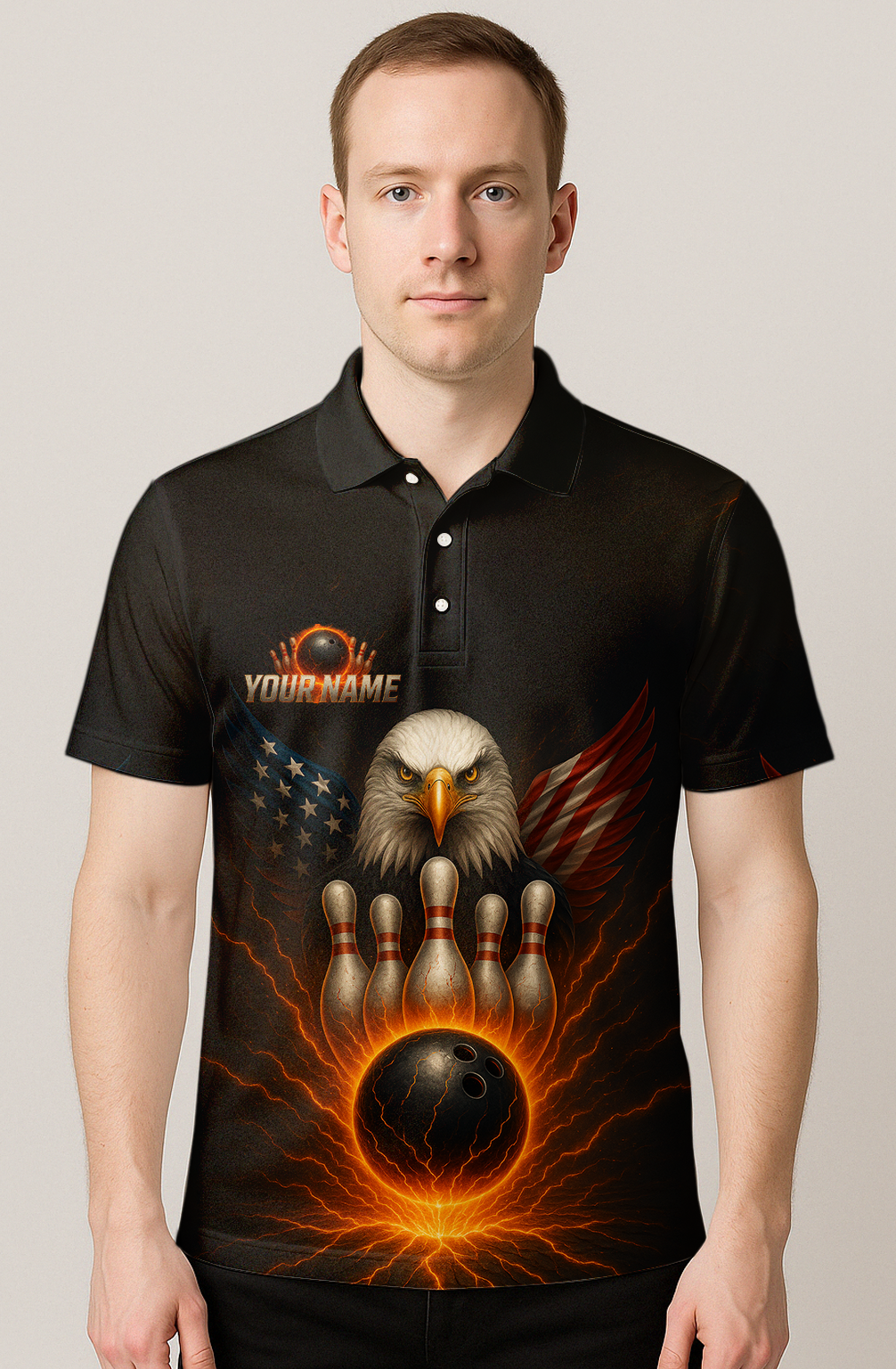 Majestic Eagle Patriotic Power Bowling Jersey