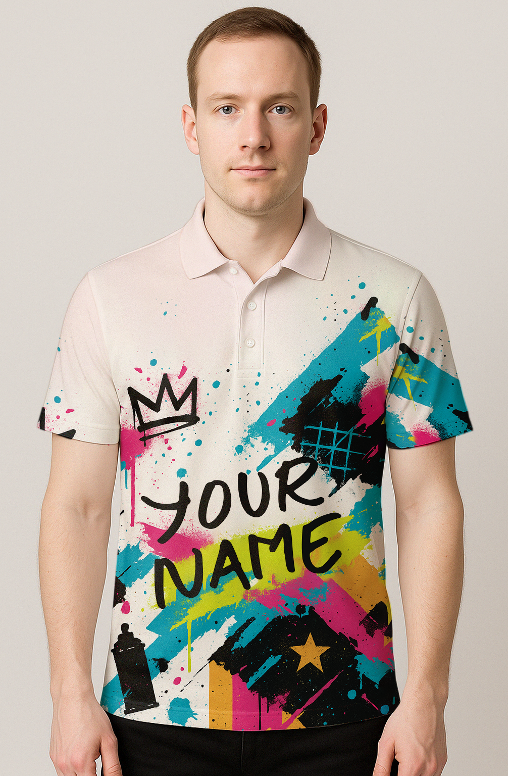 Street Art Splatter Graffiti Energy Bowling Jersey