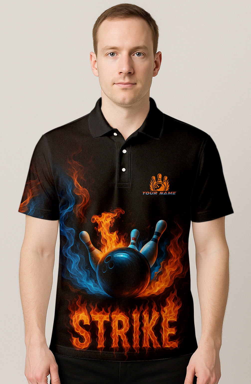 Explosive Fiery Smoke Strike Bowling Jersey