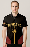 Geometric Color Panel Stripes Bowling Jersey