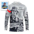 Fishing Custom Name, Image, Time, Location 3D UV protection UPF 30+ Fishing gift| Green- TMTS050
