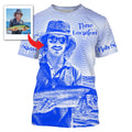Fishing Custom Name, Image, Time, Location 3D UV protection UPF 30+ Fishing gift| Green- TMTS050