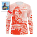 Fishing Custom Name, Image, Time, Location 3D UV protection UPF 30+ Fishing gift| Green- TMTS050
