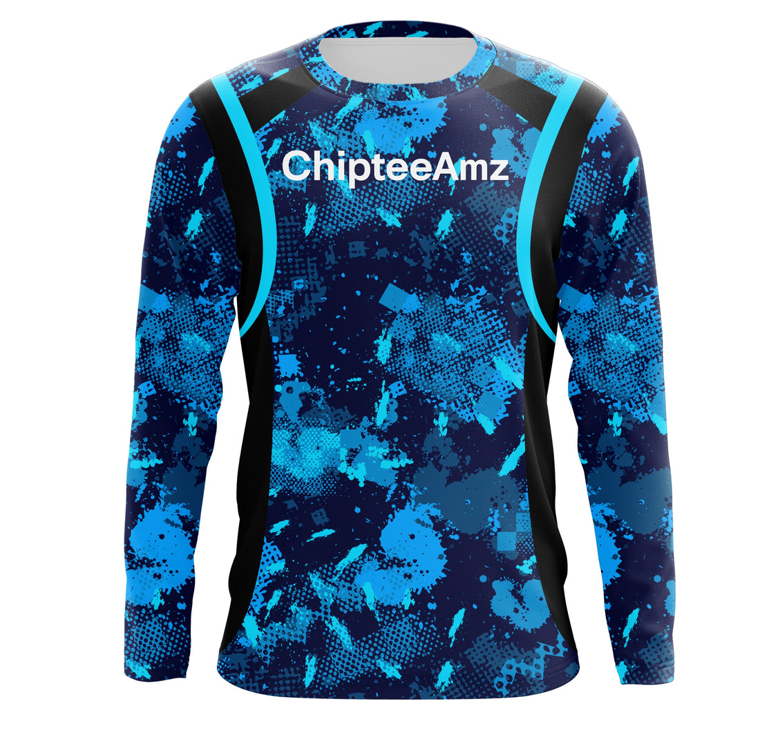 Chipteeamz Fishing Blue Camo UV Protection, Women and Kid, Fishing gift TMTS067