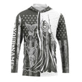 American Flag Fish reaper Custom UV Long Sleeve Fishing Fish Reaper performance fishing