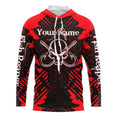 Fish Reaper Skull Custom Long Sleeve performance Fishing, Skull Fishing TMTS070