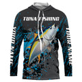Yellowfin Tuna Fishing custom name dri Sun protection UPF 30+ Personalized fishing gifts - HVFS051