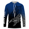 Fish Skeleton Custom Name Performance Fishing UV Protection Long Sleeve TTN42