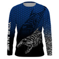 Fish Skeleton Custom Name Performance Fishing UV Protection Long Sleeve TTN42
