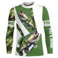 Bass Fishing camo Custom Long Sleeve performance Fishing, Personalized Bass Fishing TTN56