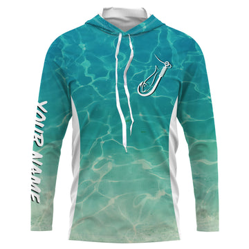 Sea camo Fishing Hook Custom UV Long Sleeve Fishing, tournament Fishing apparel TTN64