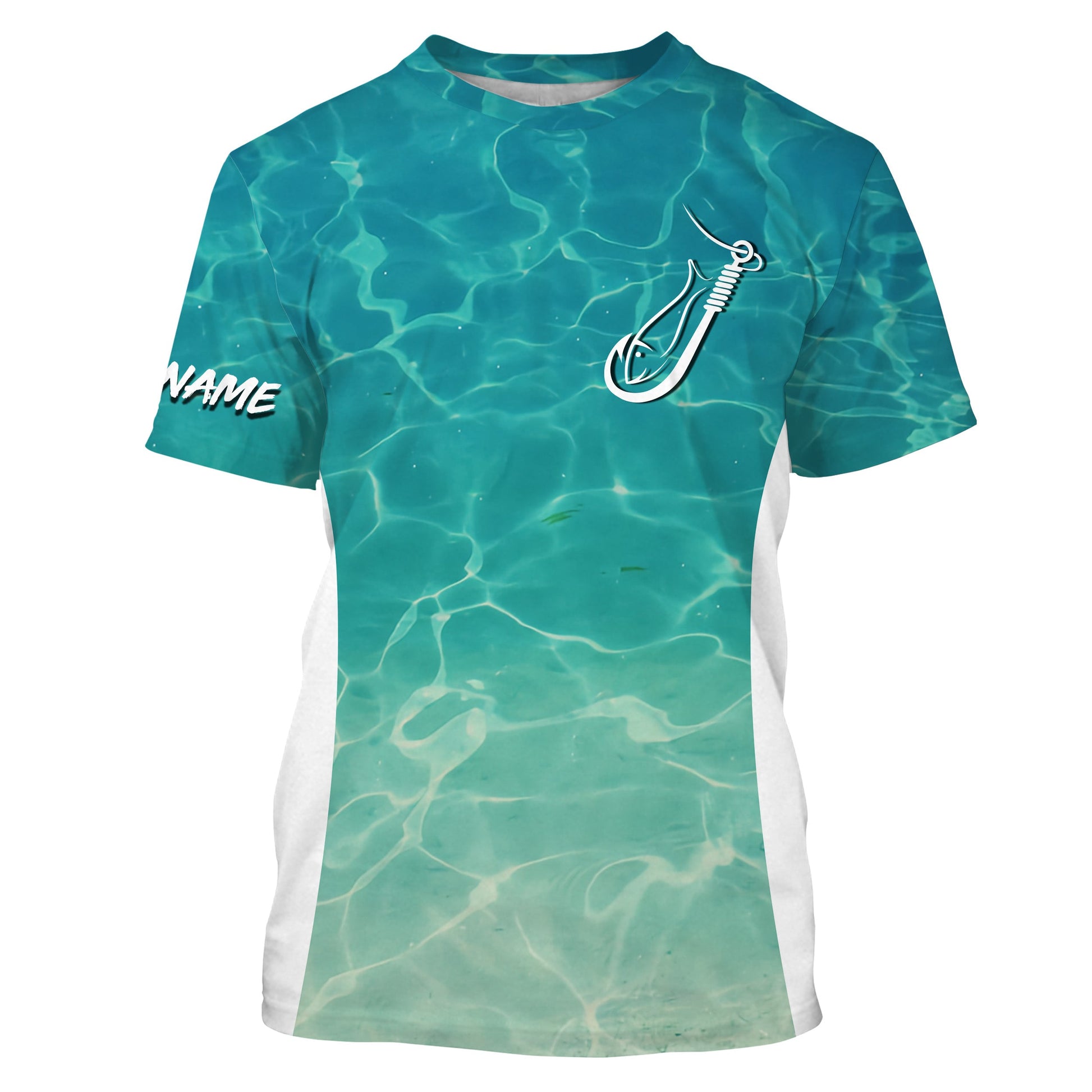 Sea camo Fishing Hook Custom UV Long Sleeve Fishing, tournament Fishing apparel TTN64