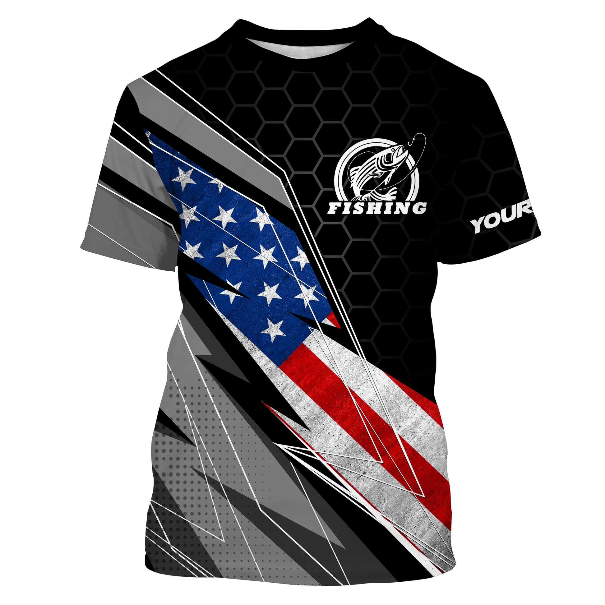 Personalized Fishing American Flag UV Custom Long Sleeves Patriotic Fishing Apparel Gifts TTN83