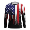 American Flag UV Protection Custom Long Sleeve Upf 30+ Patriotic Fishing Apparel TTN120