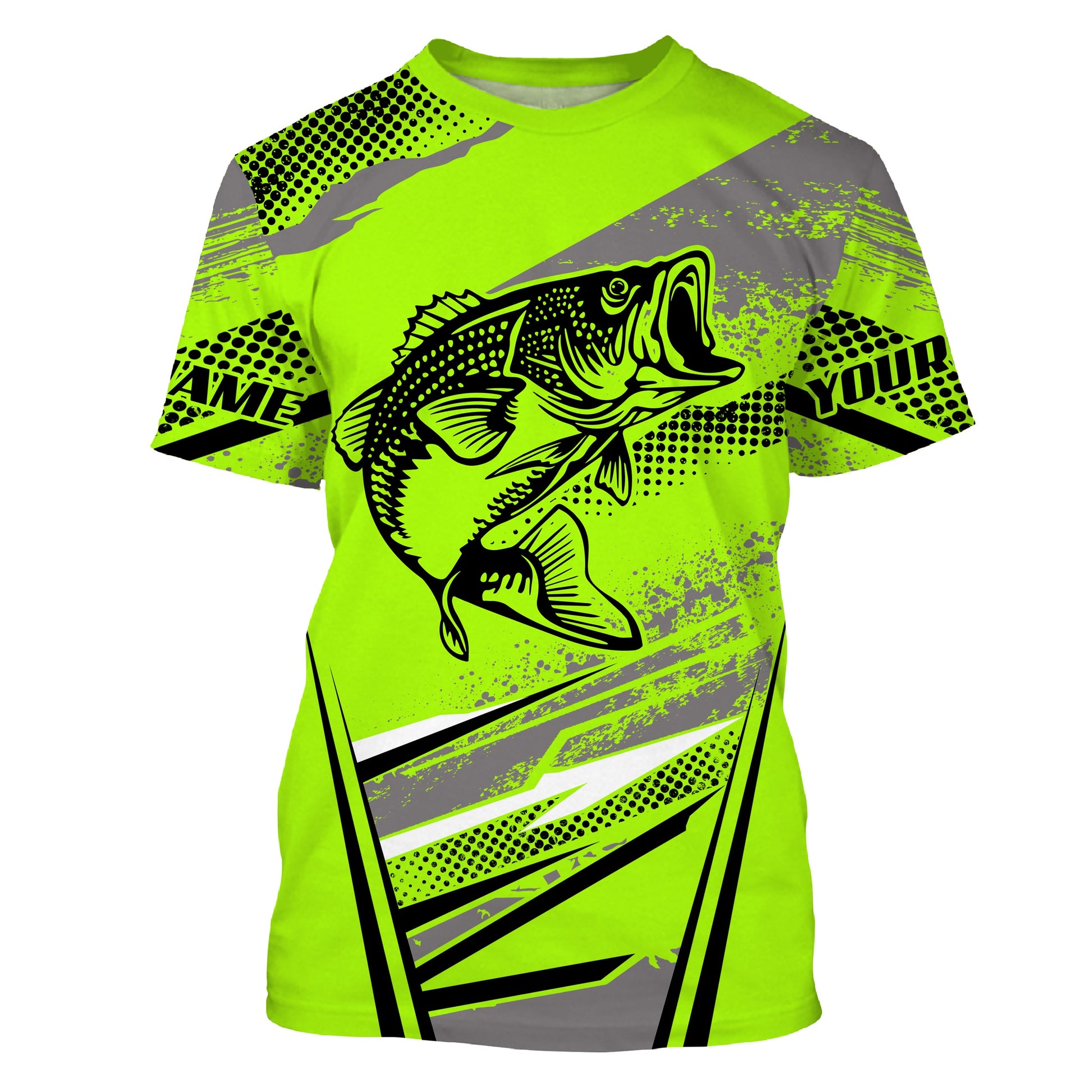 Personalized Bass Fishing, Green Fishing Apparel UV Protection, Gift for Fishing Lovers TTN84