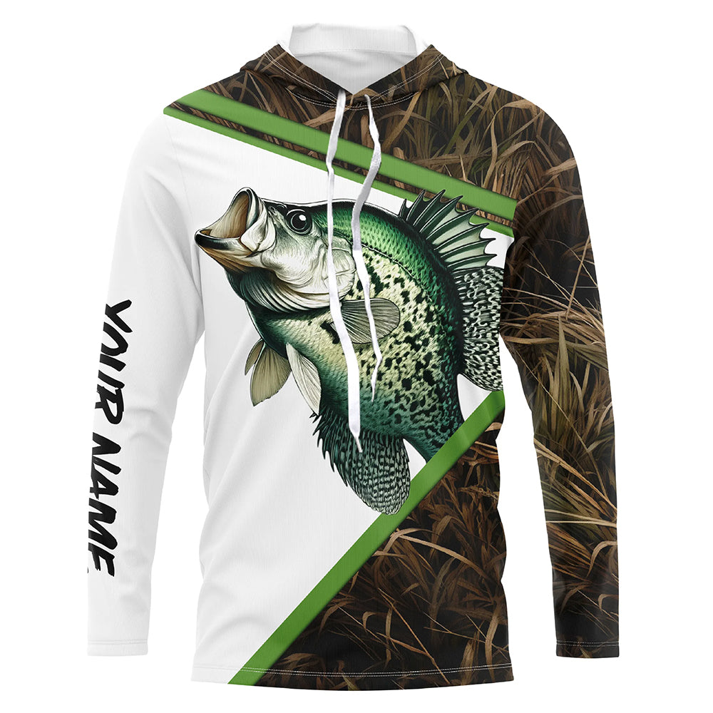 Crappie Fishing camo customize name long sleeves - gift for Fishing lovers TTN44