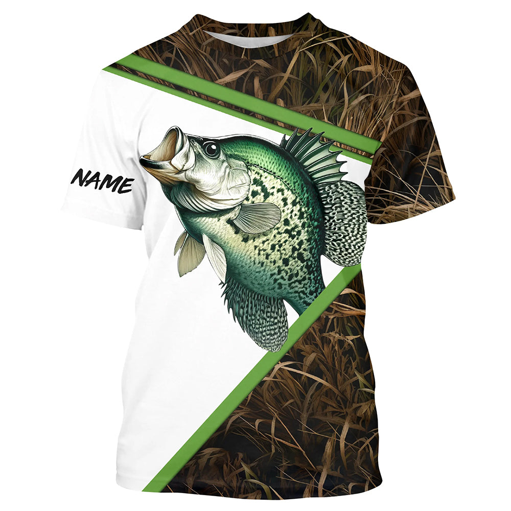 Crappie Fishing camo customize name long sleeves - gift for Fishing lovers TTN44