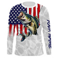 Bass Fishing American Flag Custom UV Protection, Bass Fishing, Gift For Fisherman TTN124