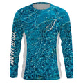 Sea camo Fishing Hook Custom UV Long Sleeve Fishing, tournament Fishing apparel TTN45