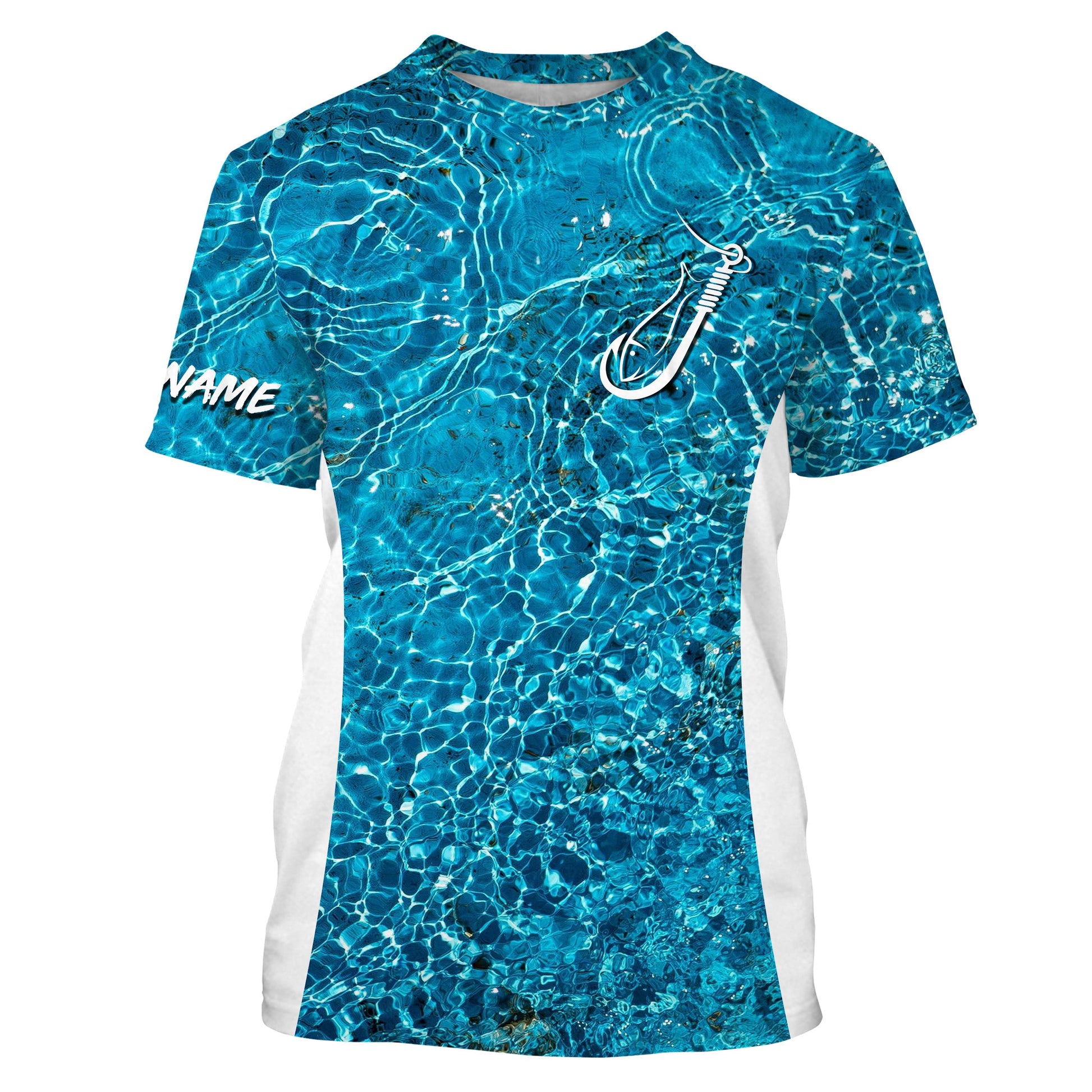 Sea camo Fishing Hook Custom UV Long Sleeve Fishing, tournament Fishing apparel TTN45